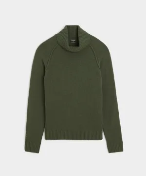 Nomad Cashmere Turtleneck in Deep Olive