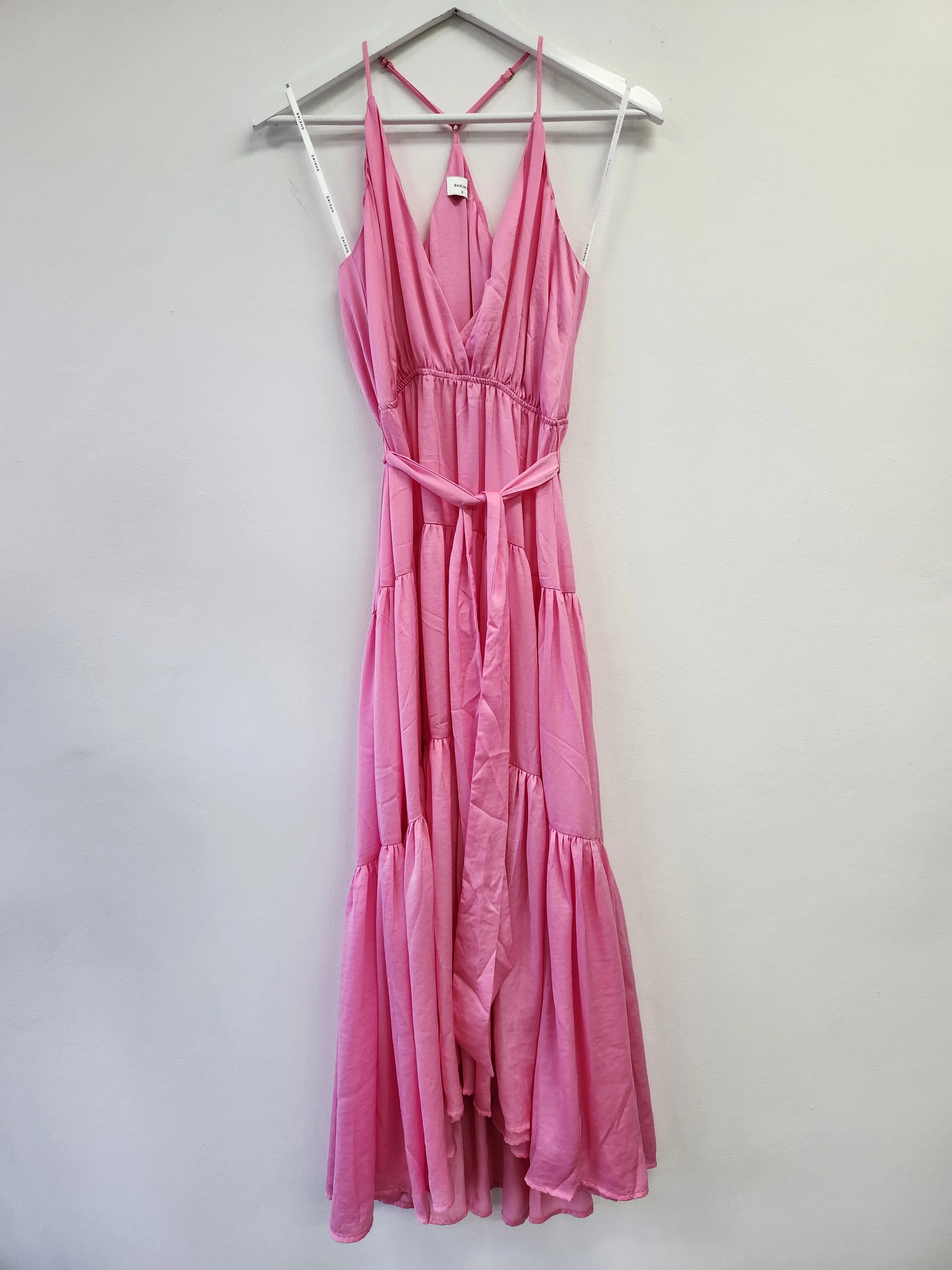 Pink Sirocco V Neck Maxi Dress