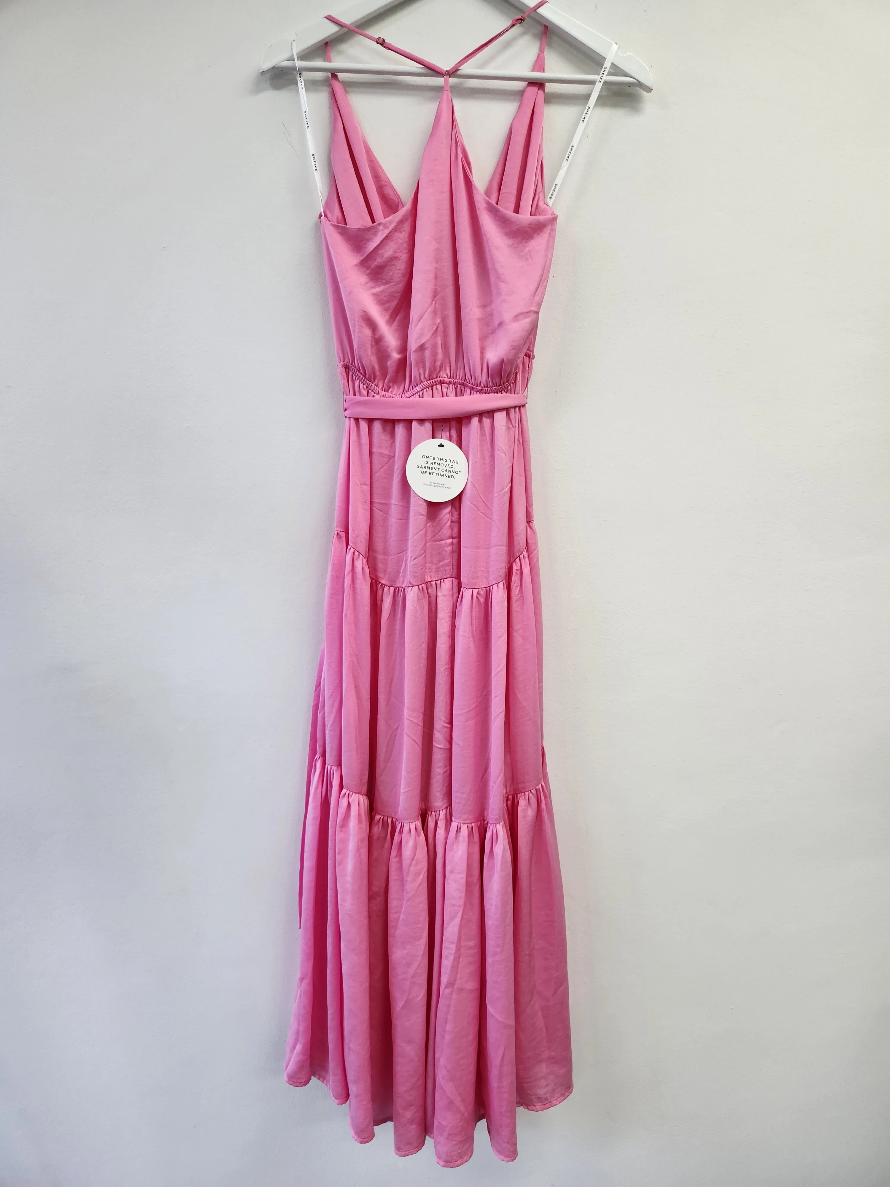 Pink Sirocco V Neck Maxi Dress