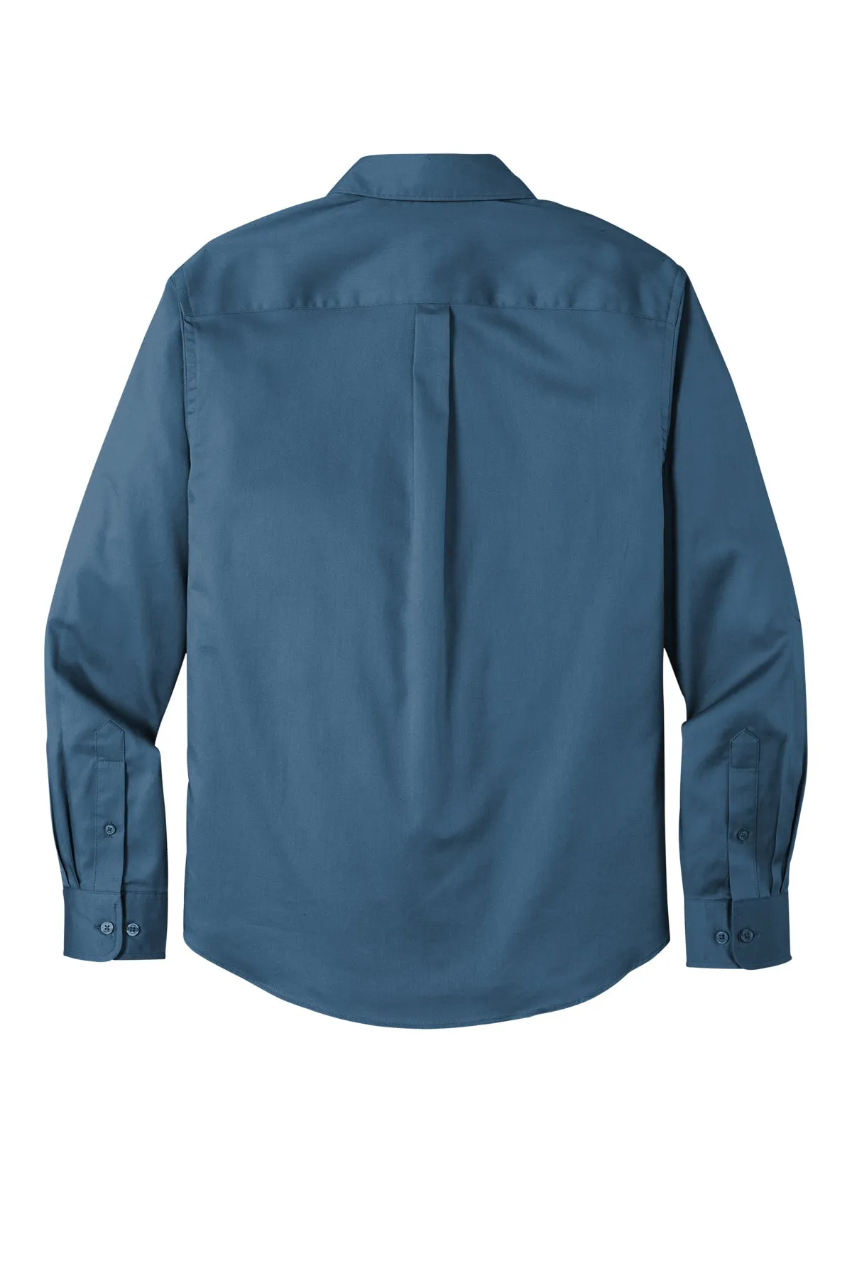 Port Authority® Long Sleeve SuperPro React™ Twill Shirt - Regatta Blue