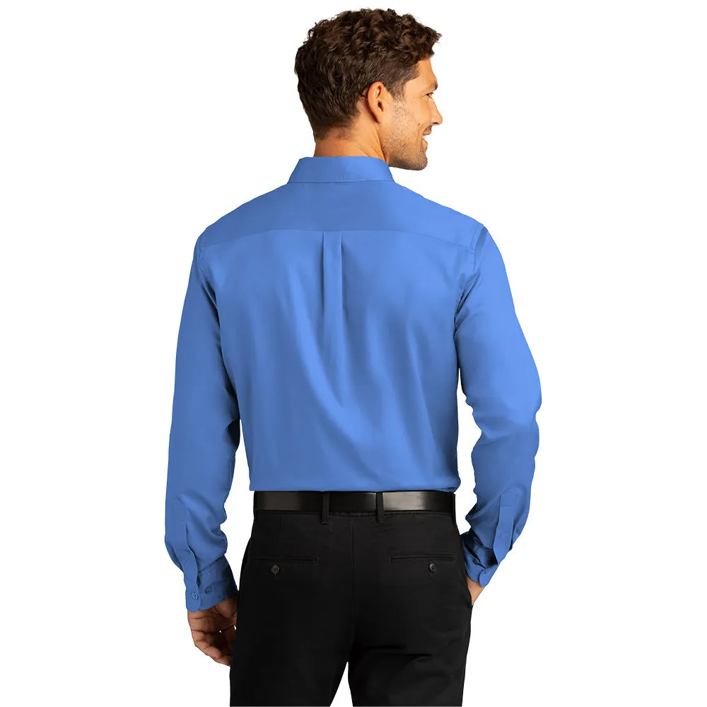 Port Authority® Long Sleeve SuperPro React™ Twill Shirt - Ultramarine Blue