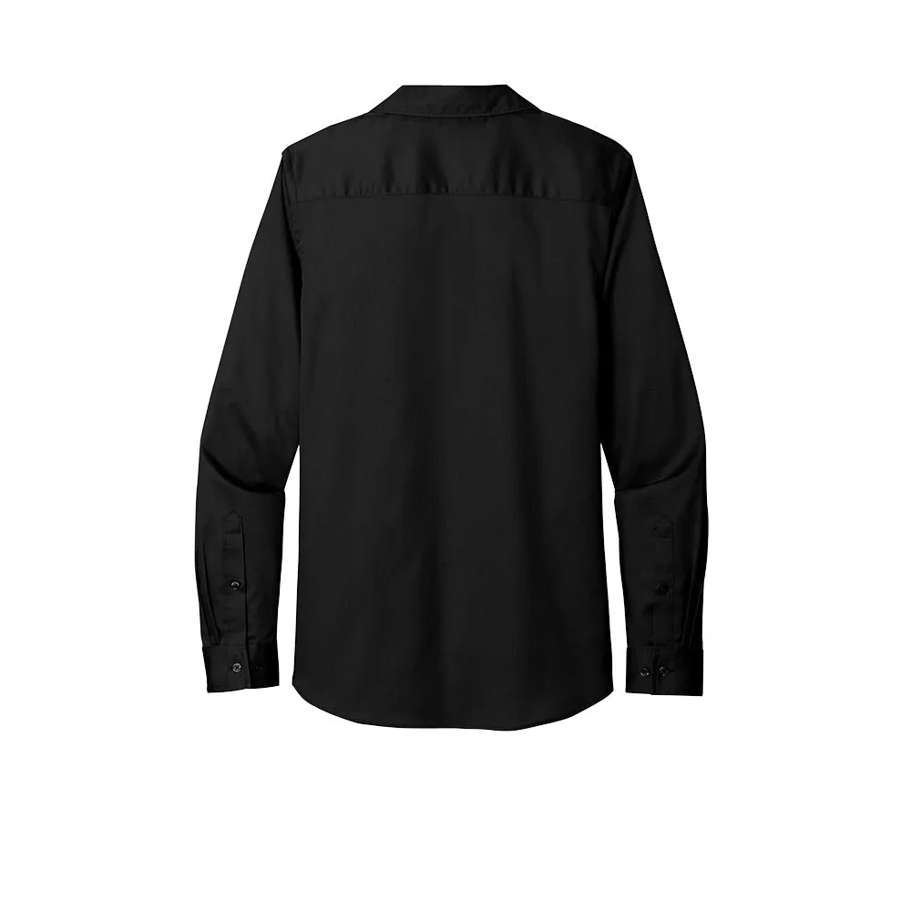 Port Authority® Women's Long Sleeve SuperPro React ™ Twill Shirt - Deep Black