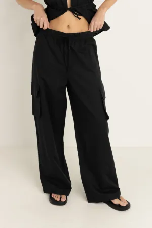 Rhythm Cove Cargo Pant - BLACK