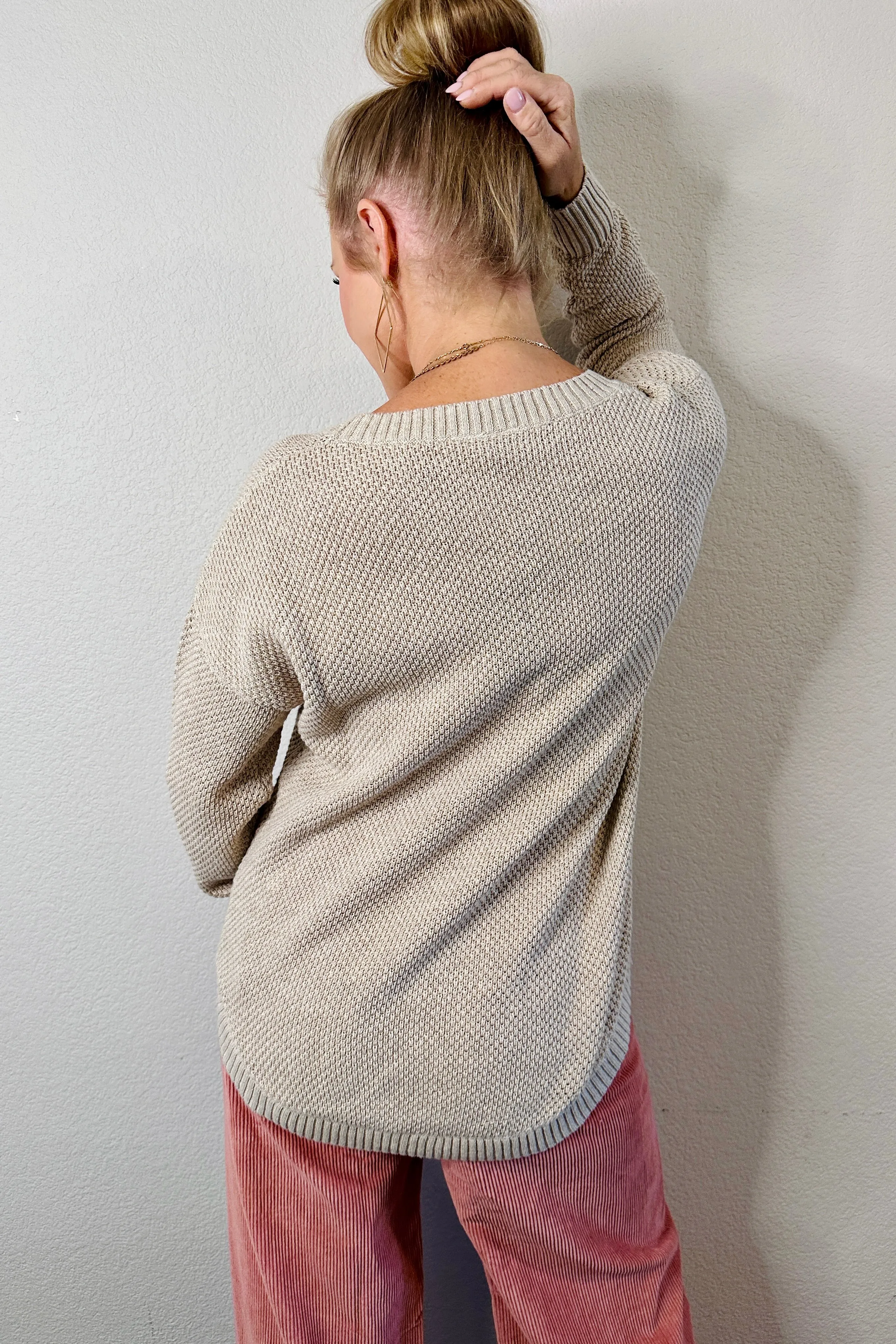 Ronnie Highline Drop Shoulder Sweater