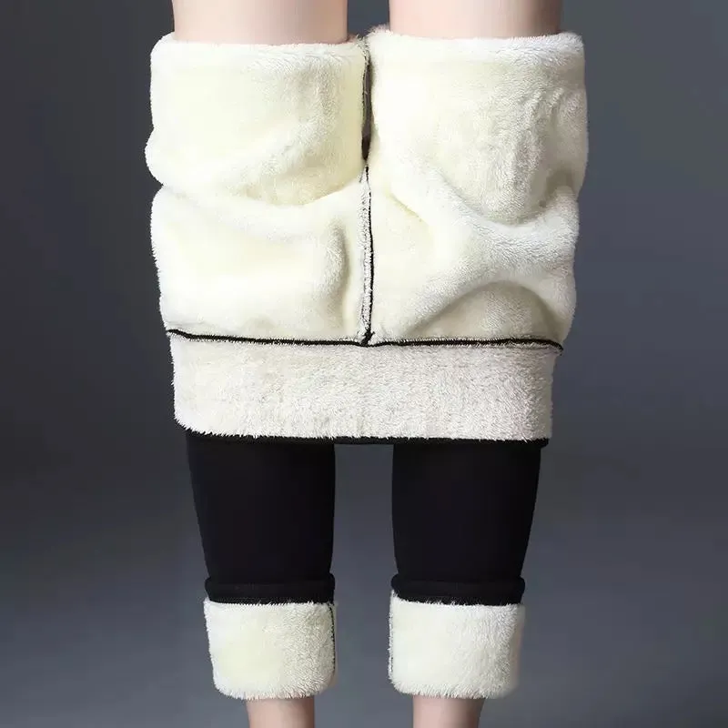 Sherpa High Waisted Winter Fleece Leggings