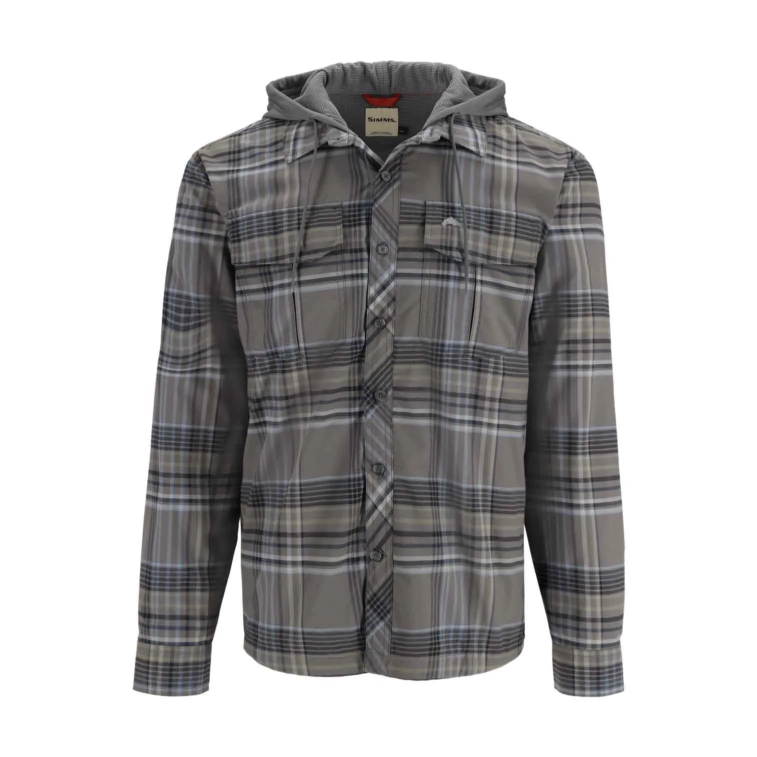 Simms Coldweather Hoody | Gunmetal Neo Plaid