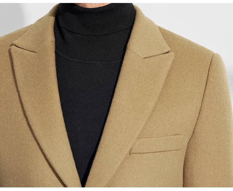 Single Breasted Wool Trench Coat