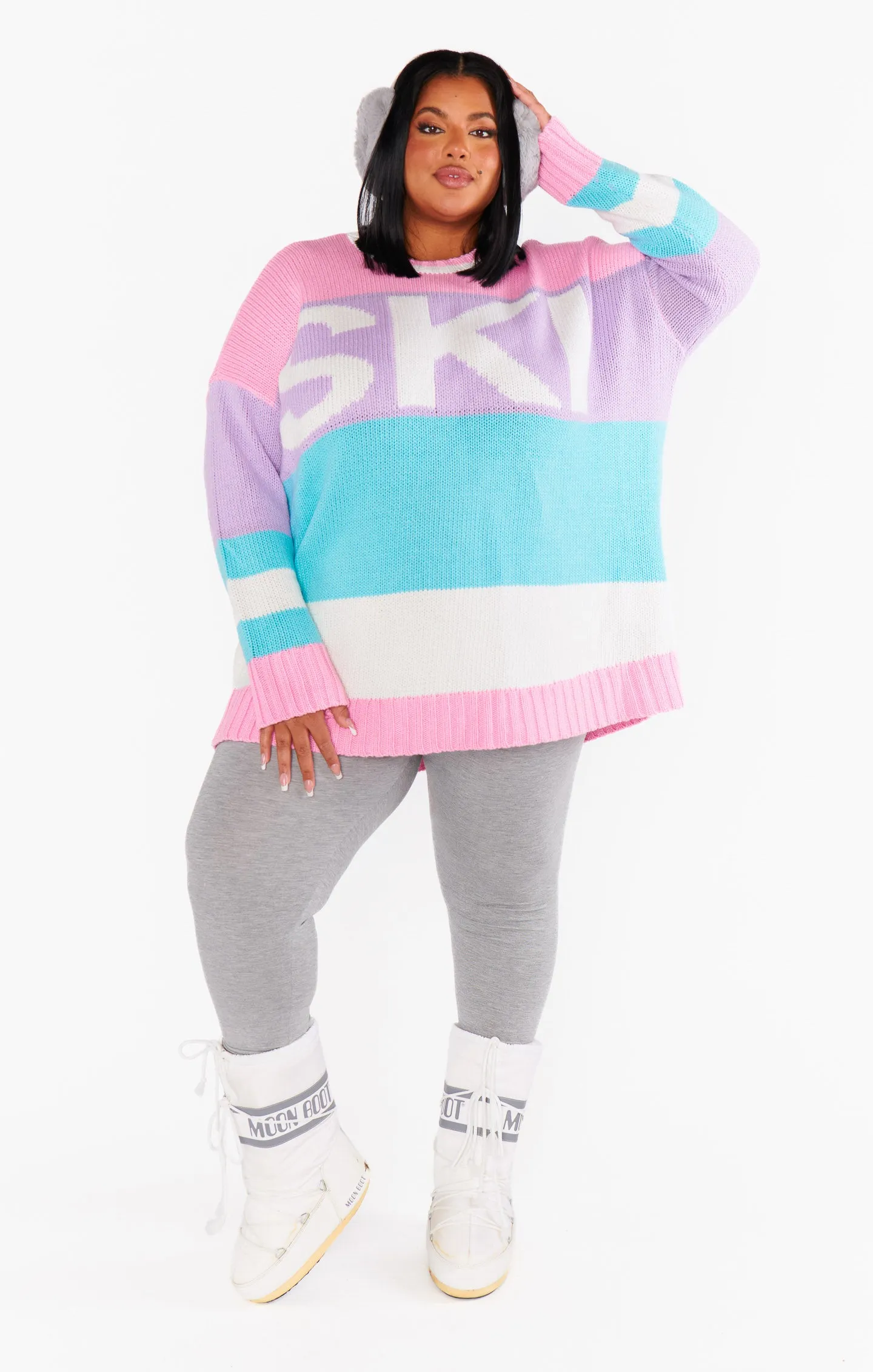 Ski in Sweater ~ Pastel Multi Knit