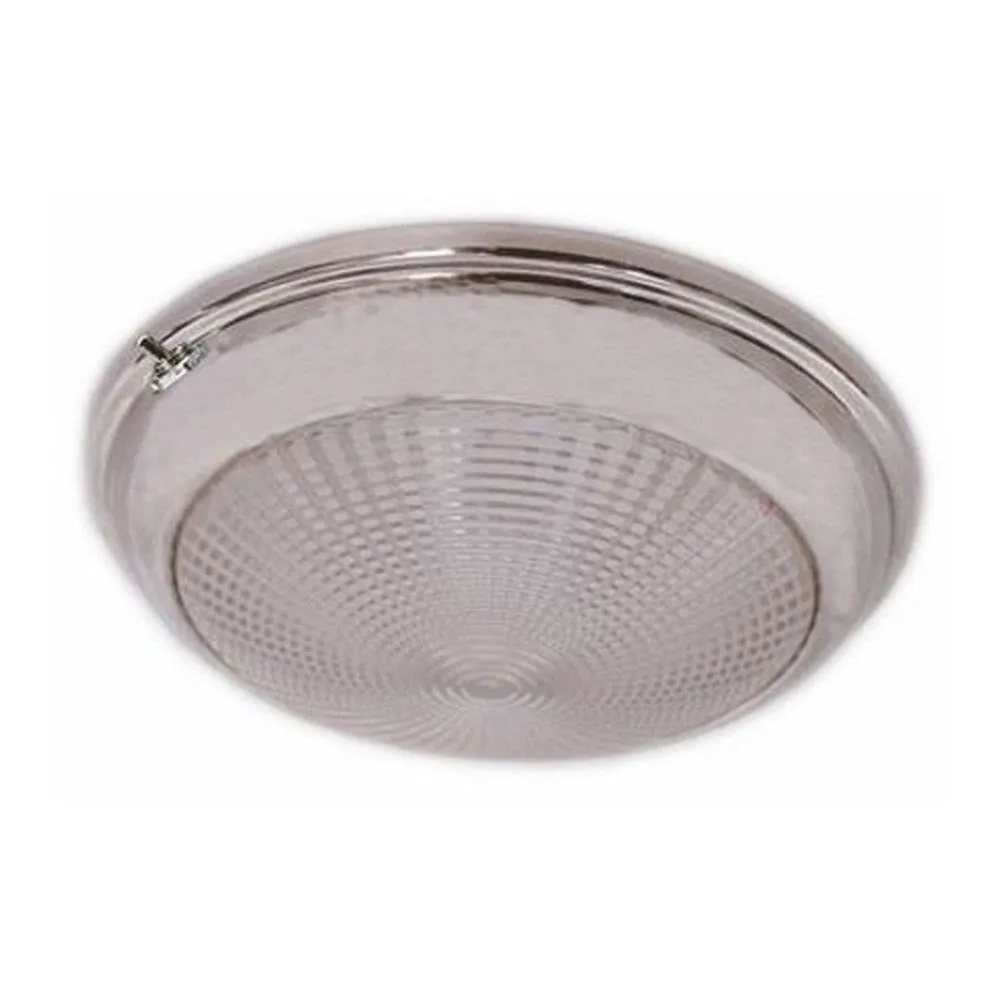 Stainless Steel LED Dome/Cabin Light 12/24V 132mm with Switch