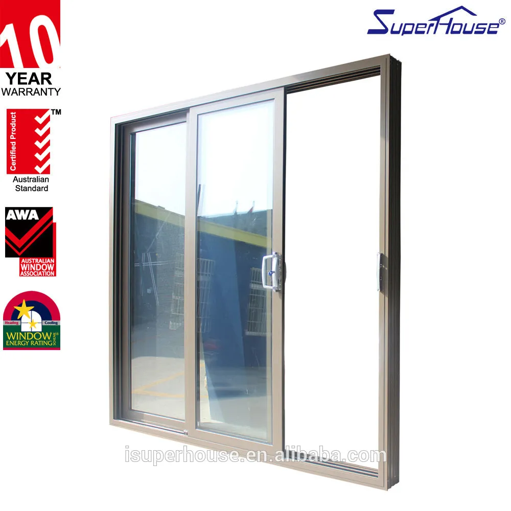 Suerhouse Australian standard As2047 thermal insulated sliding door for restaurant building