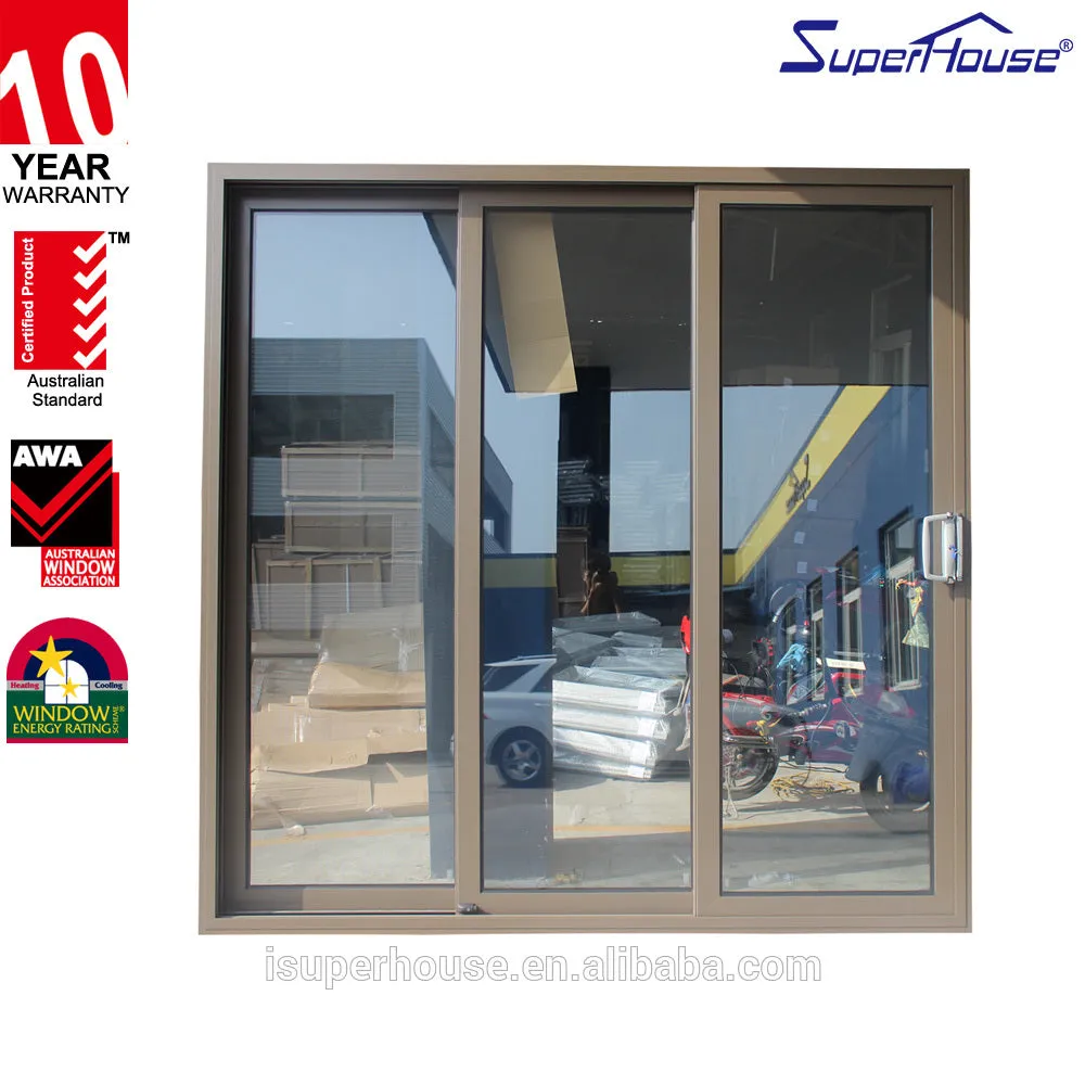 Suerhouse Australian standard As2047 thermal insulated sliding door for restaurant building