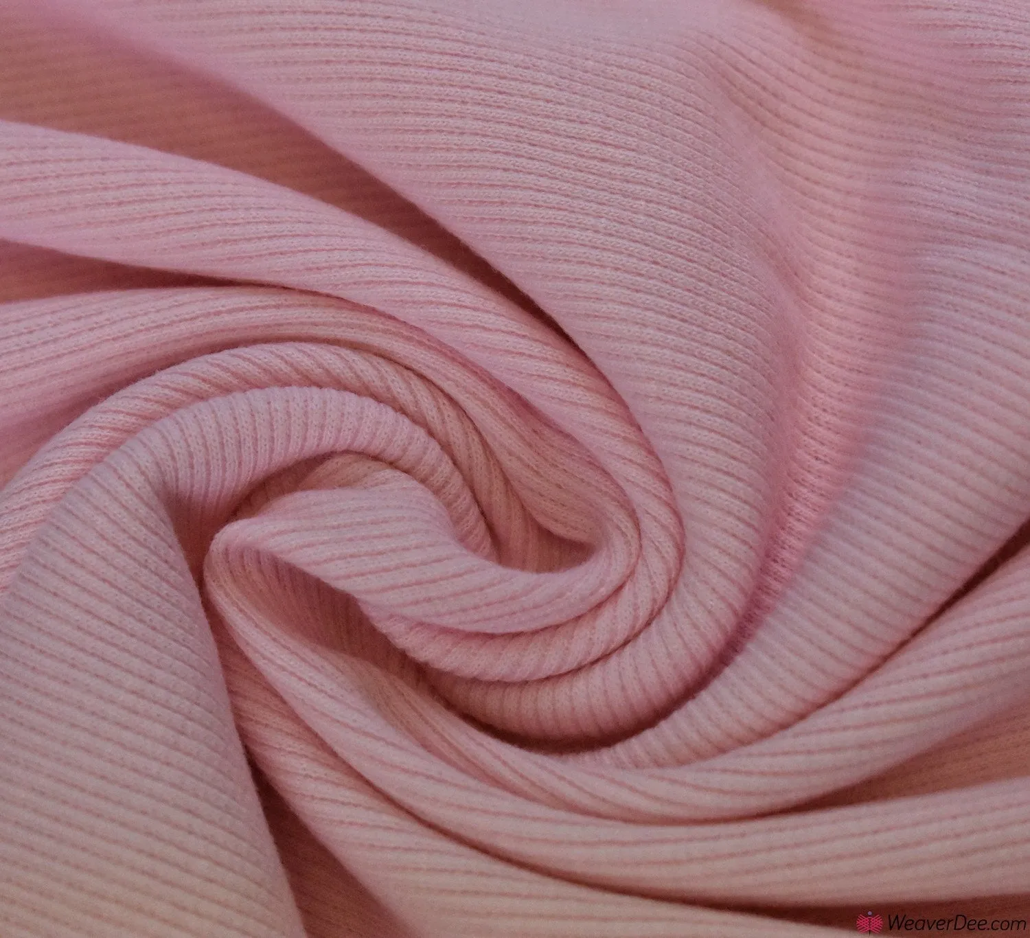 Tubular Ribbing Cotton Fabric - Baby Pink