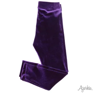 Velvet Leggings in Purple