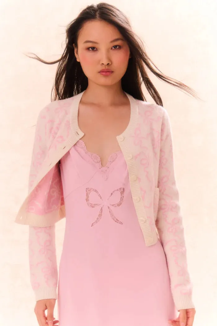 Veronika Cardigan - Bon Bon Pink [LoveShackFancy]