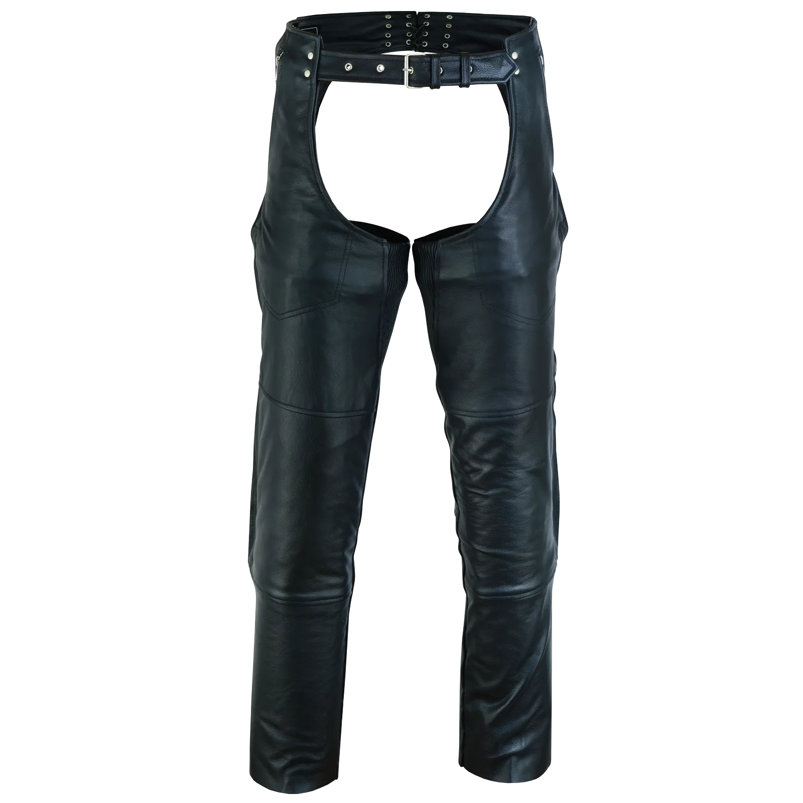 VL811 TG Vance Leather Four Pocket Top Grain Leather Chaps with Removable Liner