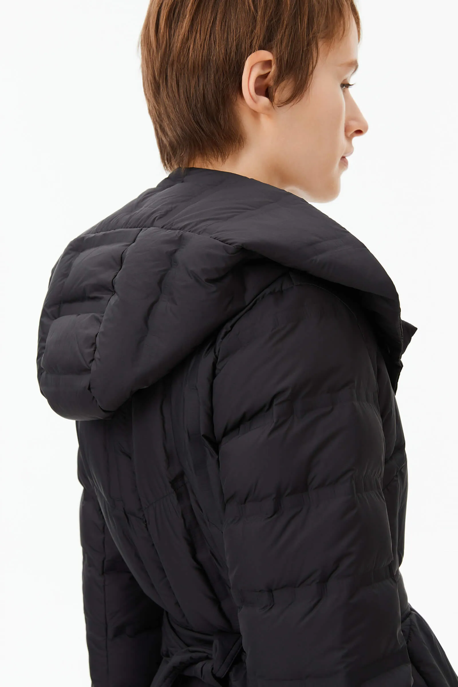 Warm Hooded Goose Down Jacket