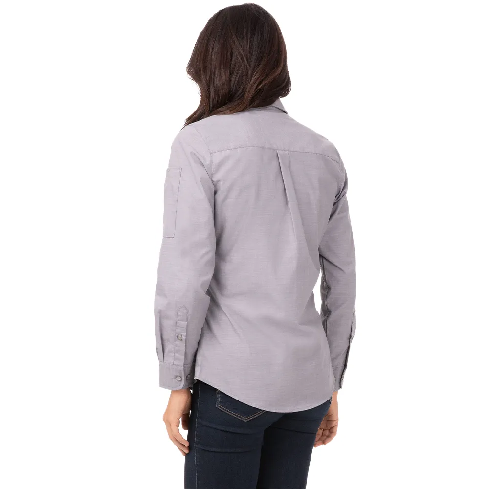 WOMEN CHAMBRAY SHIRT - Grey