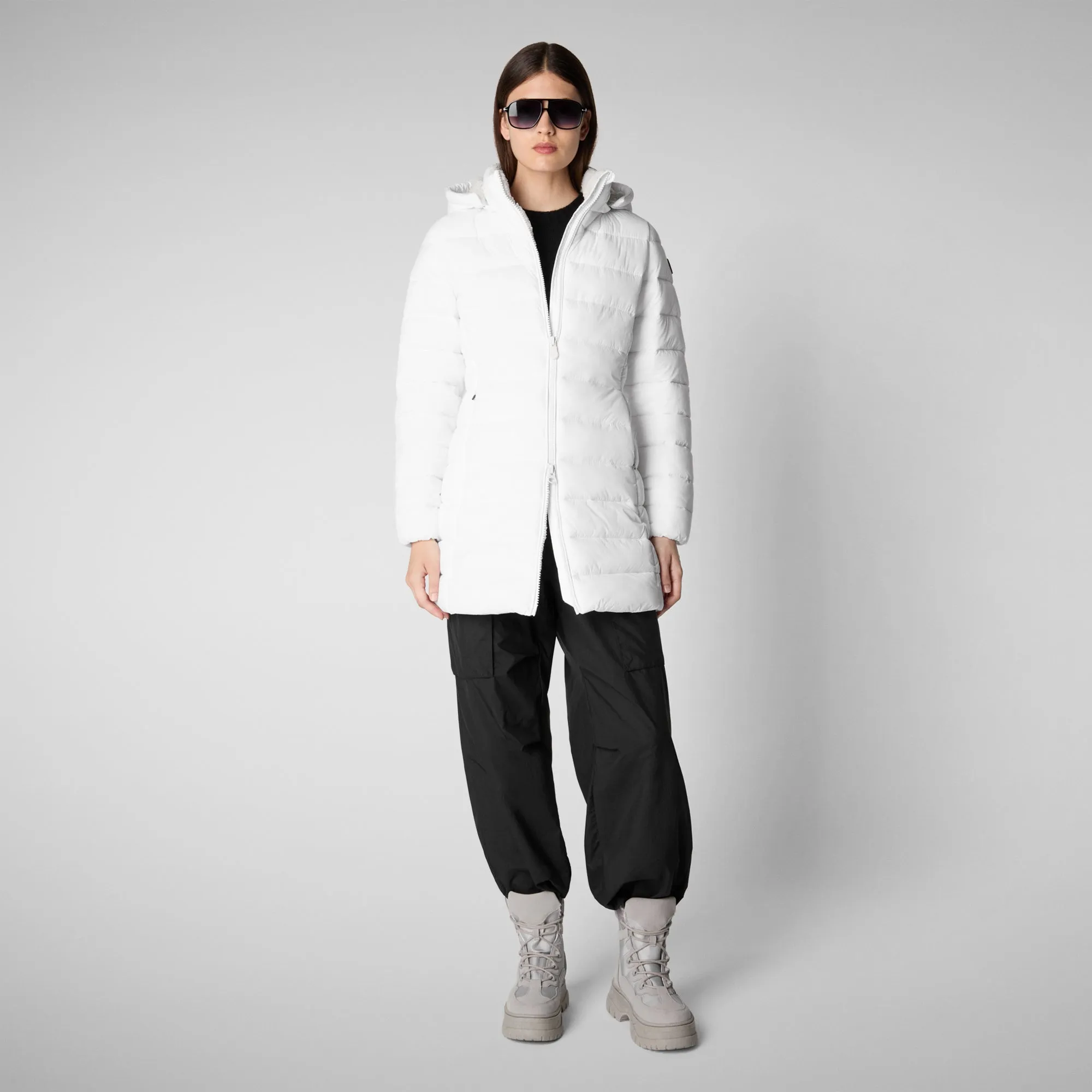 Women's  Animal free Puffer Jacket Joanne in White