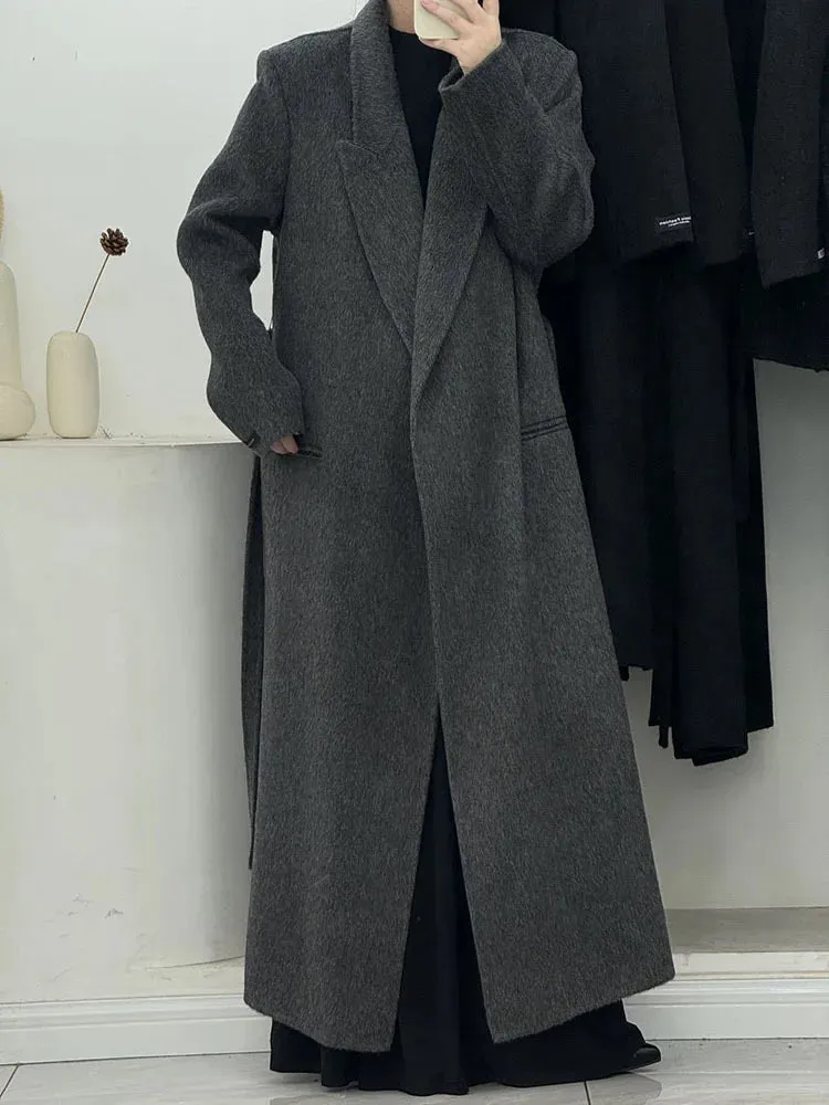 Women's Comfort Wraparound Wool Blend Coat