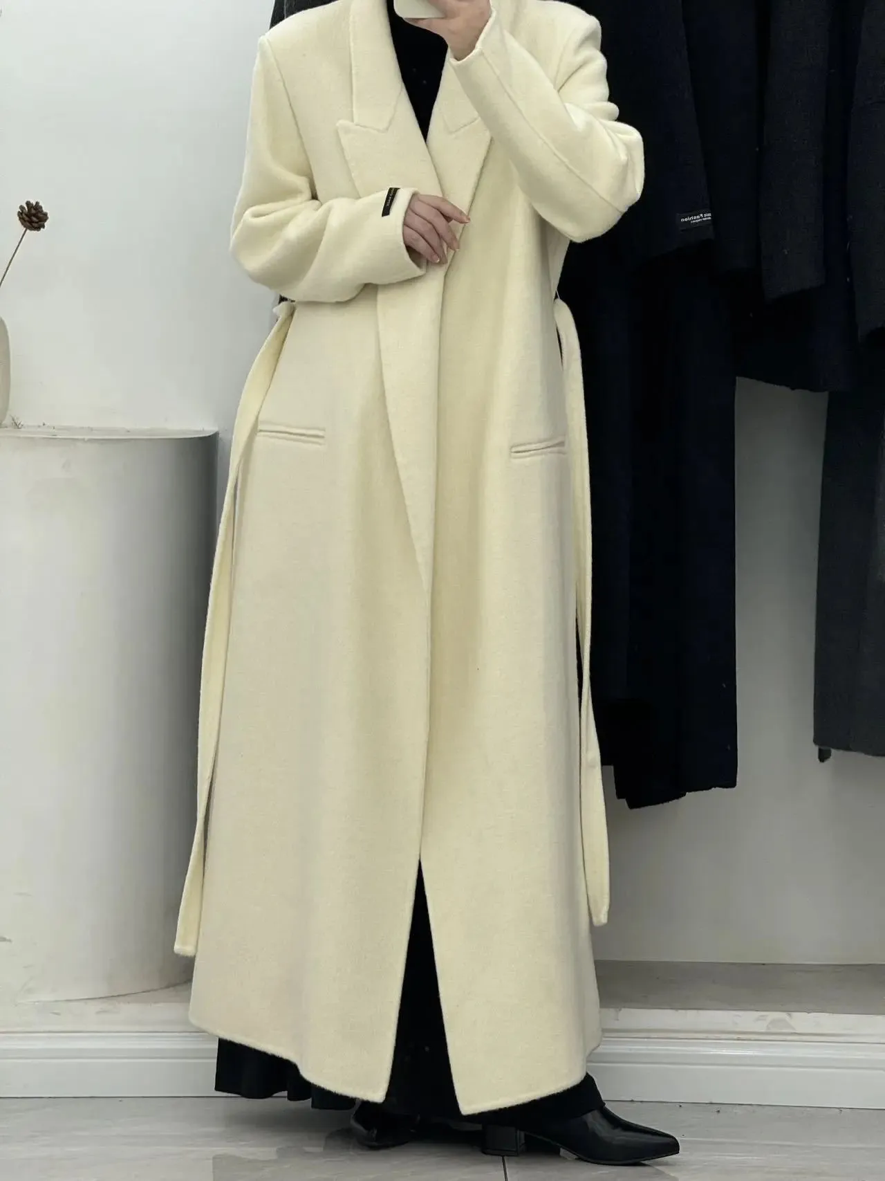 Women's Comfort Wraparound Wool Blend Coat