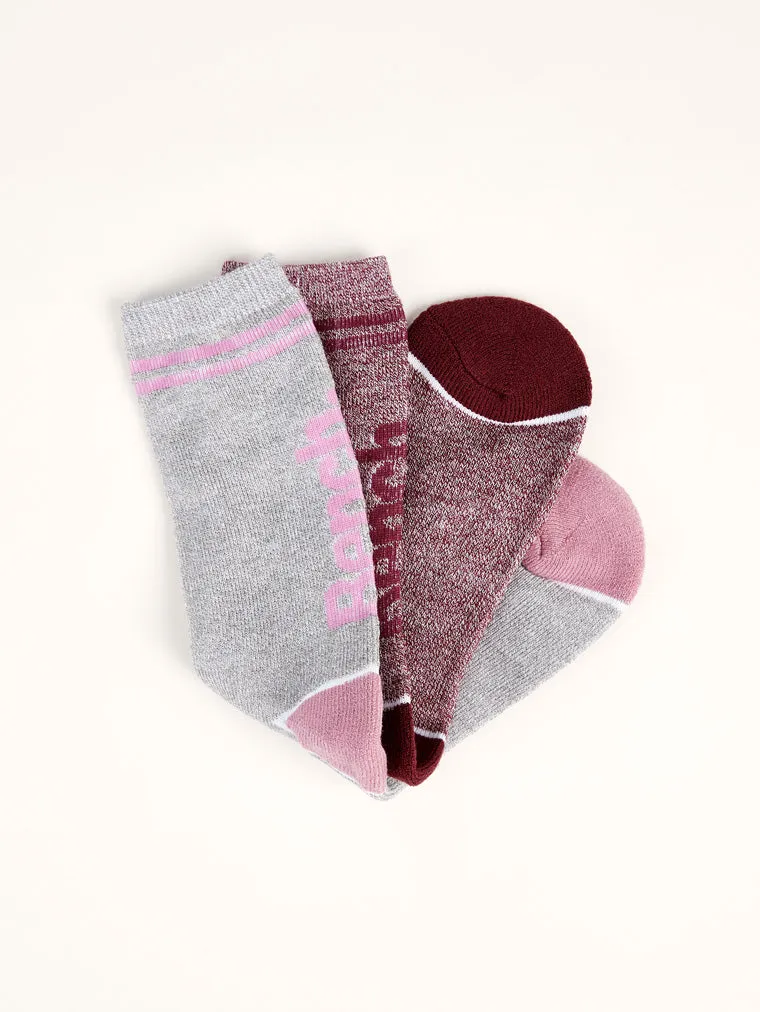 Women's Thermal Crew Socks (2 Pairs) - Grey