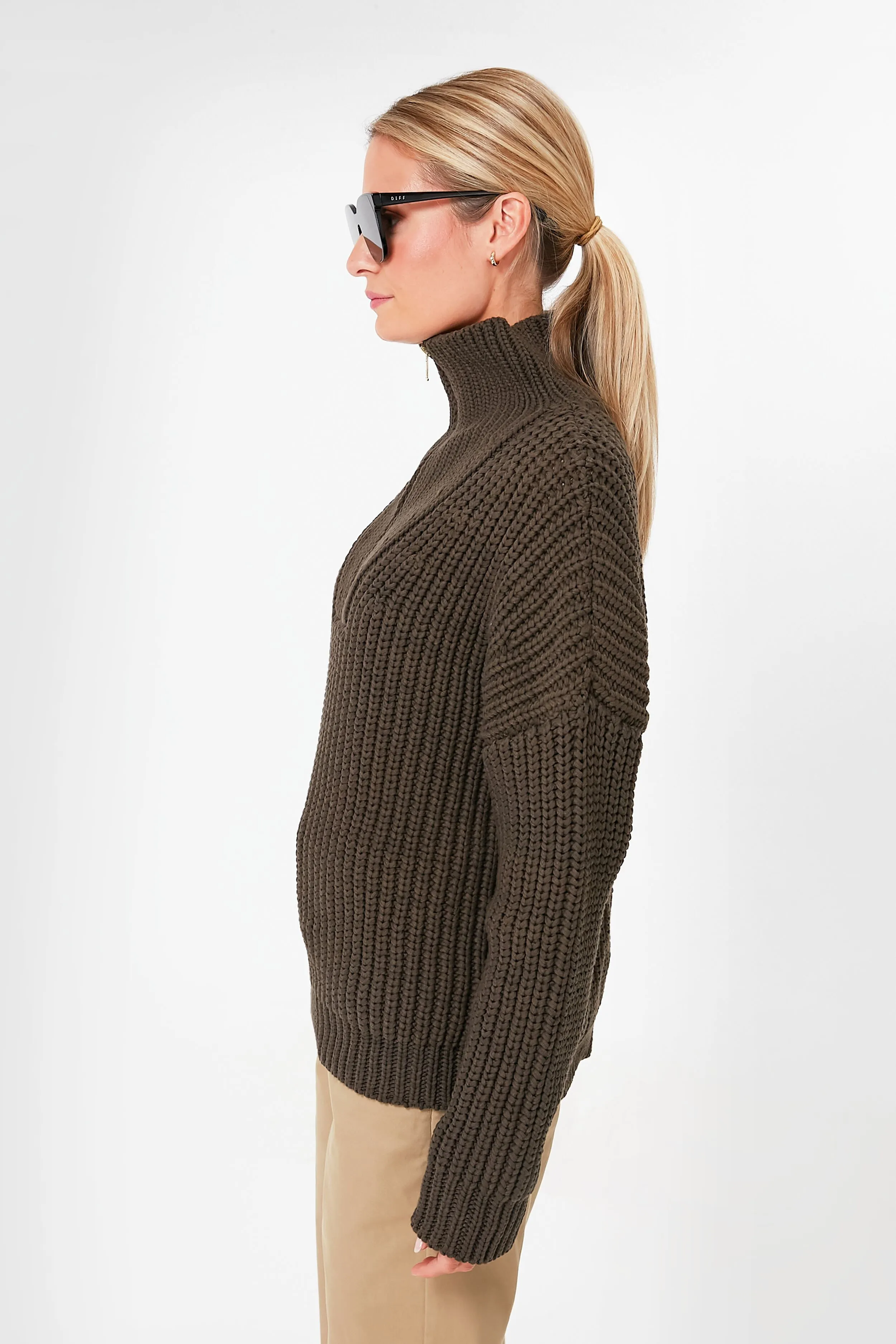 Wren Natalia Half Zip Sweater