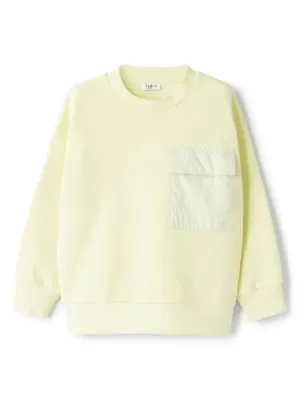 Yellow Pocket Crewneck